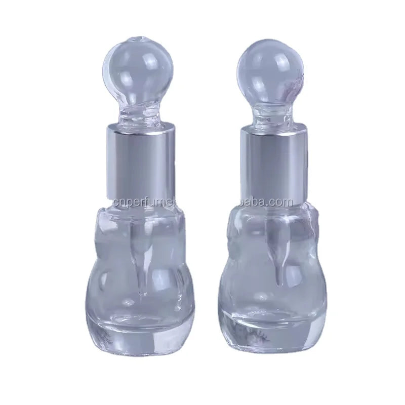 New Style Empty 10ml Clear Skincare Packaging Bottle Glass Stick Perfume Oil Bottle Wholesale
