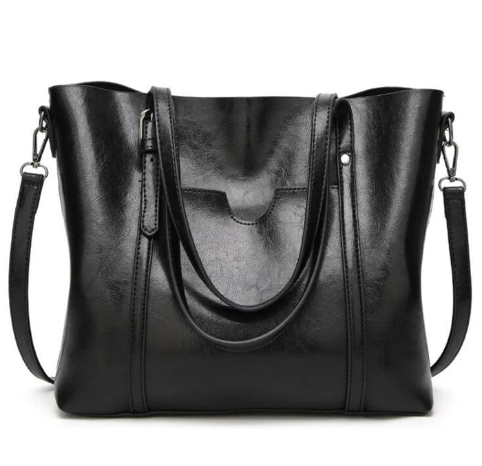 Women Handbag Tote Bag Soft Leather Designer Large Capacity Multi Pocket Casual Ladies Shoulder Crossbody Bag