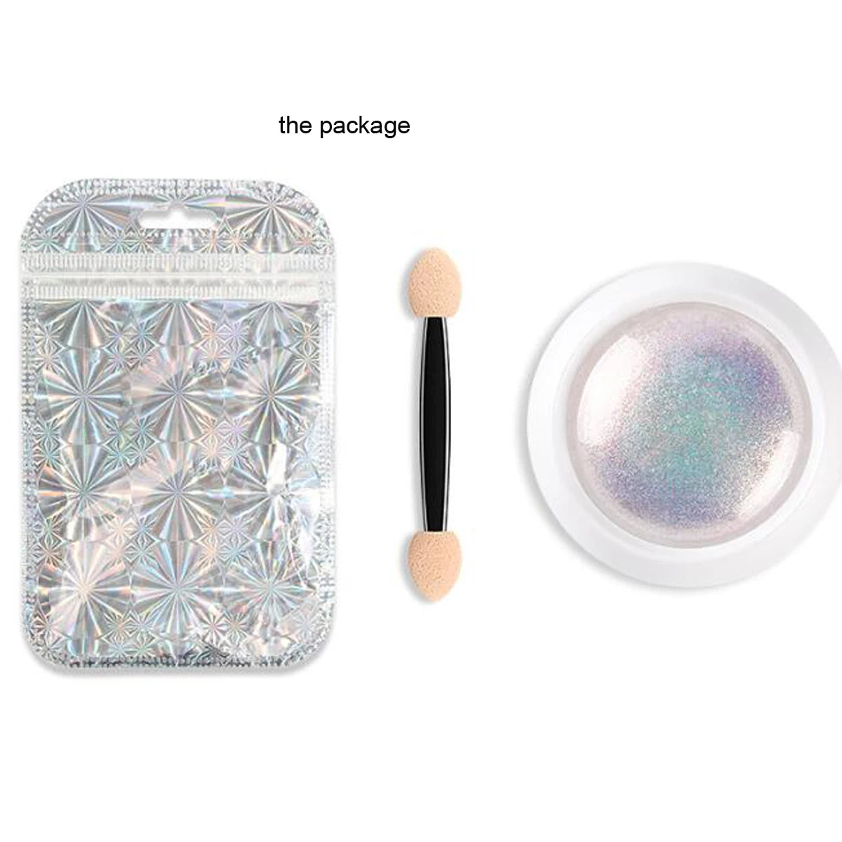 1 Box Pearl Shell Nail Glitter Powder Aurora Nails Ice Transparent Sparkle Iridescent Effect Nail Art Pigment Chrome Glitters