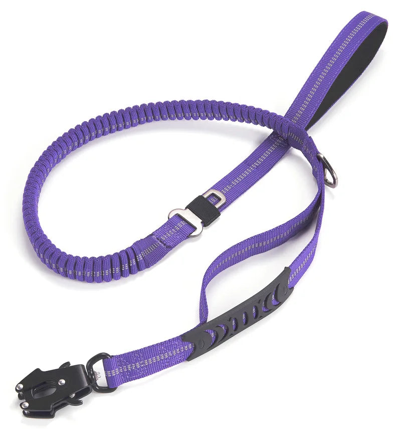 Multi Function Car Mounted Pet Supplies Safety Leash Reflective Explosion-proof Quick Release Nylon Print Lace Dog Leashes