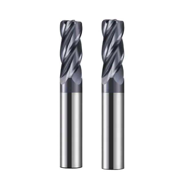 HRC60 4-Flute CNC Corner Radius End Mill Tungsten Steel Router Bit for Surface Machining R Bullnose R0.5 R1 R2 Customizable O