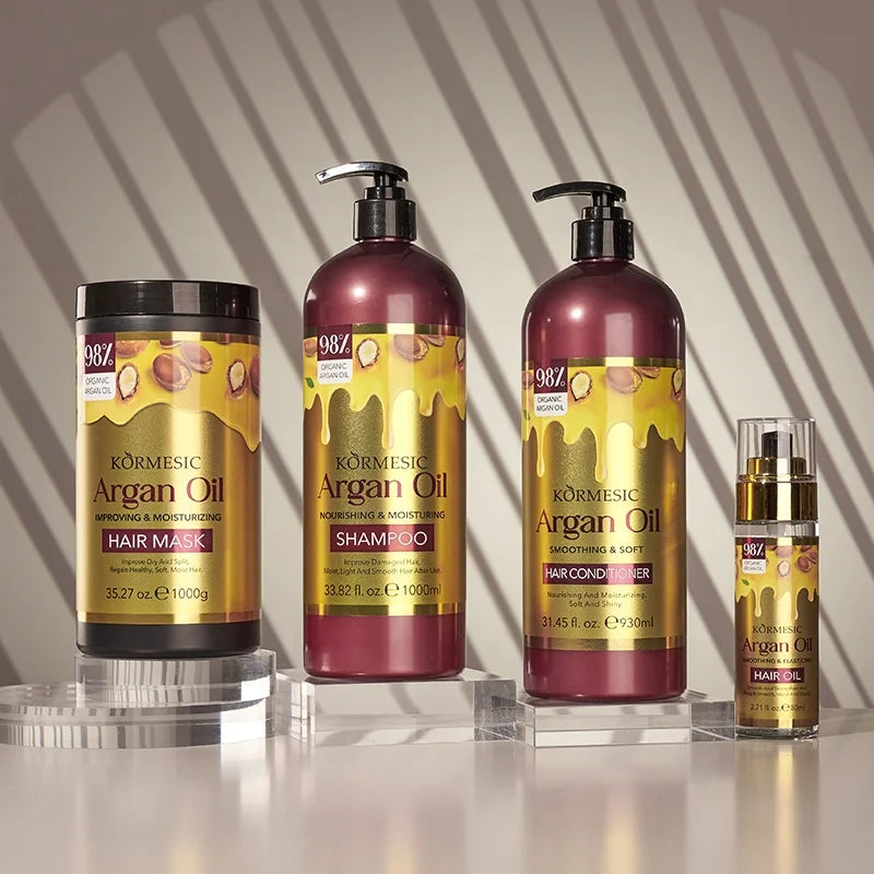 KORMESIC Wholesale Organic Private Label Sulphate Free Hair Shampoo and Conditioner Hair Care Set