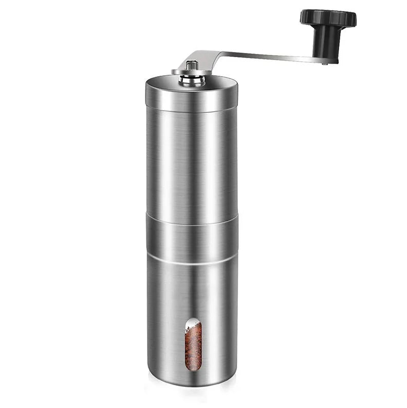 Mini Manual Stainless Steel Coffee Grinder Blender Portable Hand Coffee Bean Maker Classic Style Custom Logo Ready Ship Top S