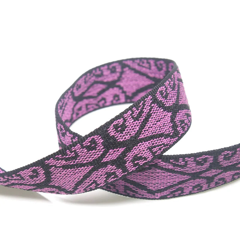 Wholesale Custom Branded logo 20mm 25mm 35mm Bag Webbing Tape Woven Jacquard Nylon Webbing Belts for Straps
