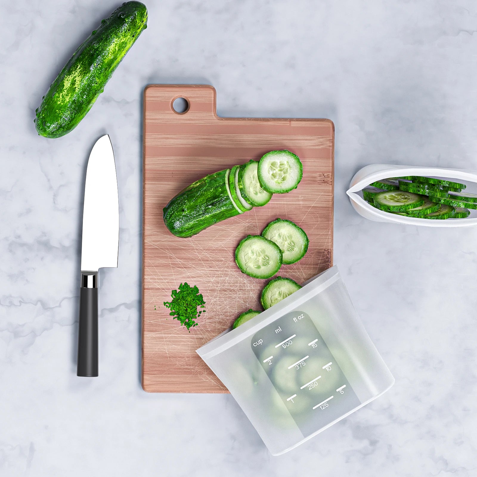 Eco-Friendly Durable Leak-free Clear 3-Pack Bowls Reusable Secure Seal Bag Platinum Silicone Food Storage Meal Prep Container