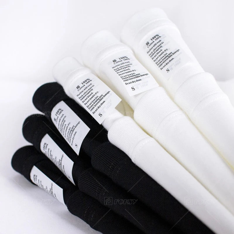 230g Oversized Sports T Shirt for Men Fit Gym Men's Clothing Short Sleeve Men's Fitness White 100% Cotton Tshirt