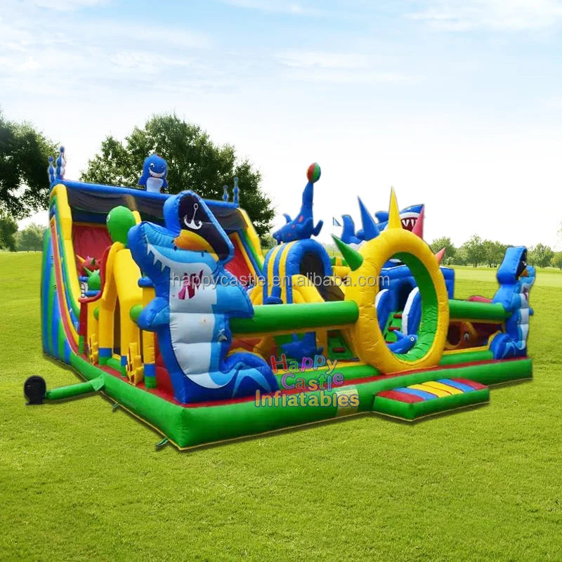Customized Ocean World Theme  Giant Commercial Inflatable Children  Playground Amusement Park Indoor Outdoor for Kids