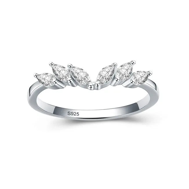 Manufacture Wholesale Fashion Jewelry Dainty Ring 925 Sterling Silver Temperament Fine Jewelry Women's diamond Ring