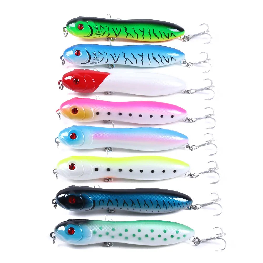 HENGJIA Wholesale 10cm 16g Artificial Hard Plastic Baits Top Water Floating Pencil Fishing Lures
