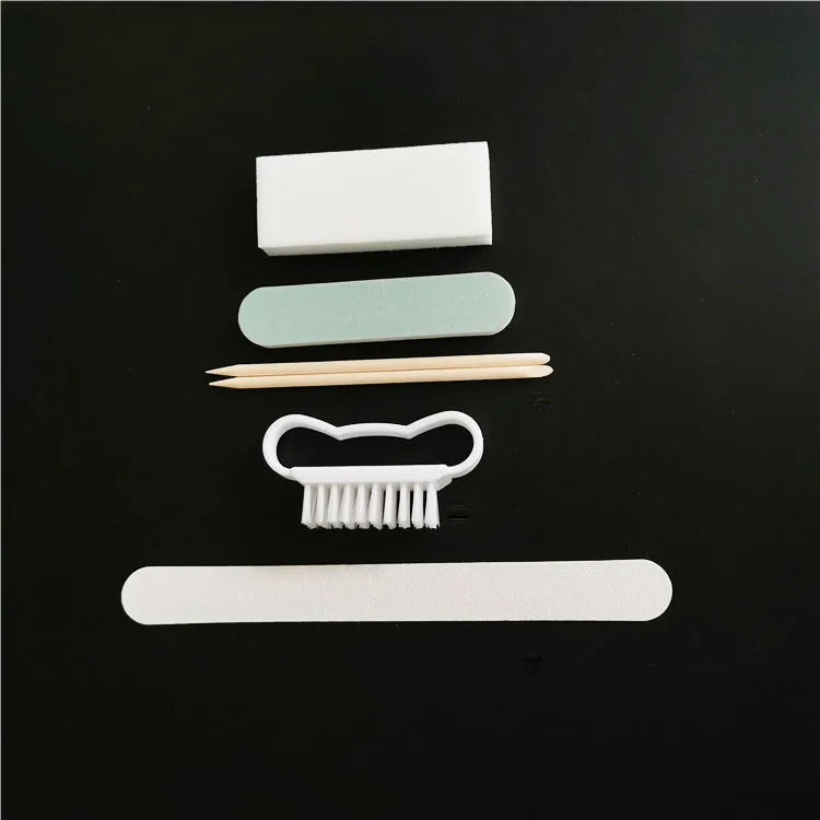 Nail Tools Disposable Pedicure Kit 5 Pcs Washable Double Sided Board Nail Buffer File Mini Nail Shiner Grit 100/180 Brand Jin