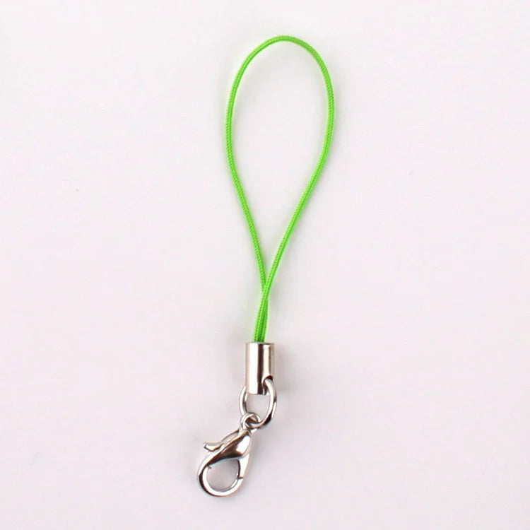 Embroidery Plush Cat Doll Creative Personality Gift Keychain Pendant 7cm Mobile Phone Lanyard Strap with Lobster Clasp