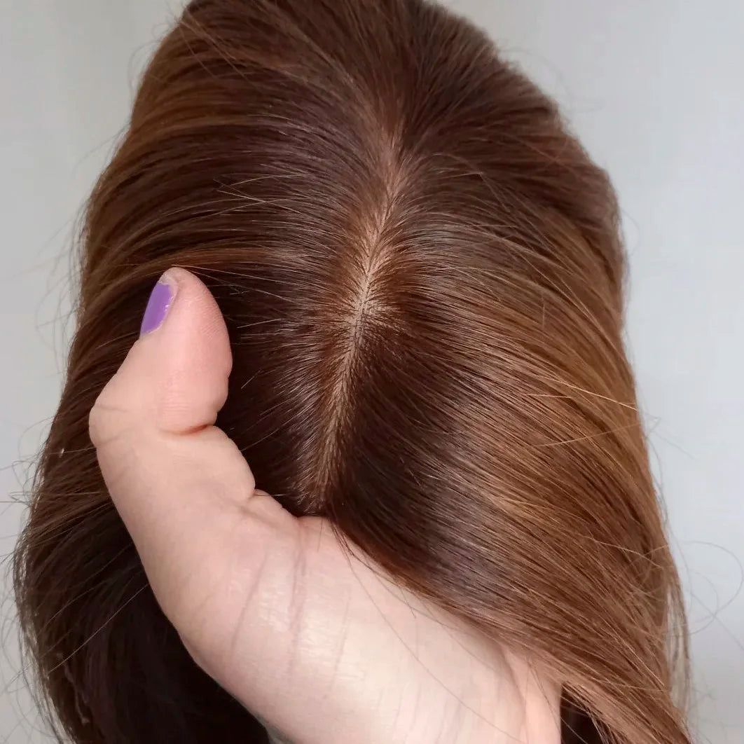 Wholesale Russian European Remy Virgin Human Hair Lace Toppers for Women Can Be Customized with 4X4 Silk Based Natural Look