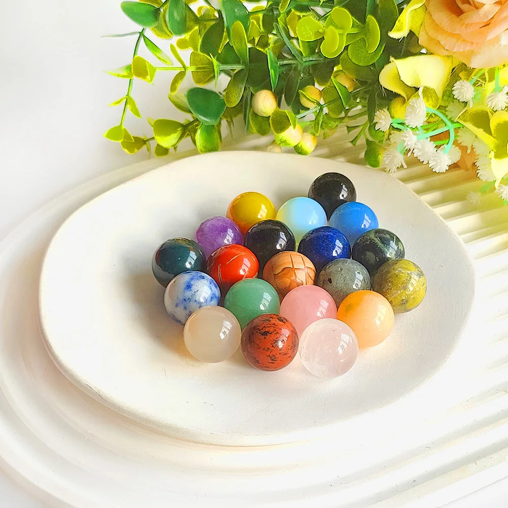 2cm Natural Crystal Sphere Wholesale Energy Healing Stones Gemstone Amethyst Rose Quartz Ball