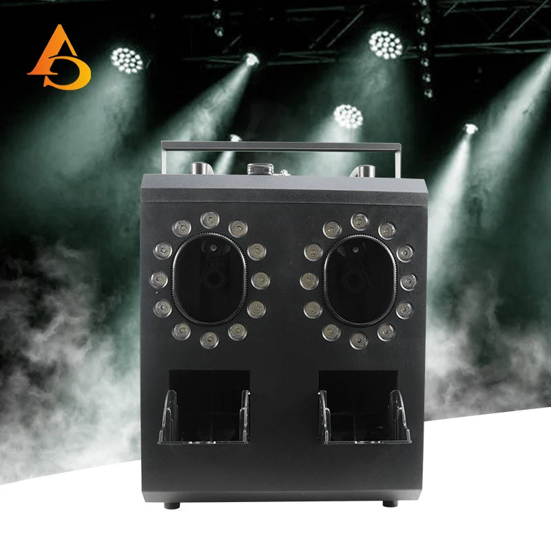 Stage Professional LED Fog & Bubble Machine 900W 4 Colors RGBW DMX Control IP33 Rated Smoke CRI 97 AC 100-240V 1-Year Warrant