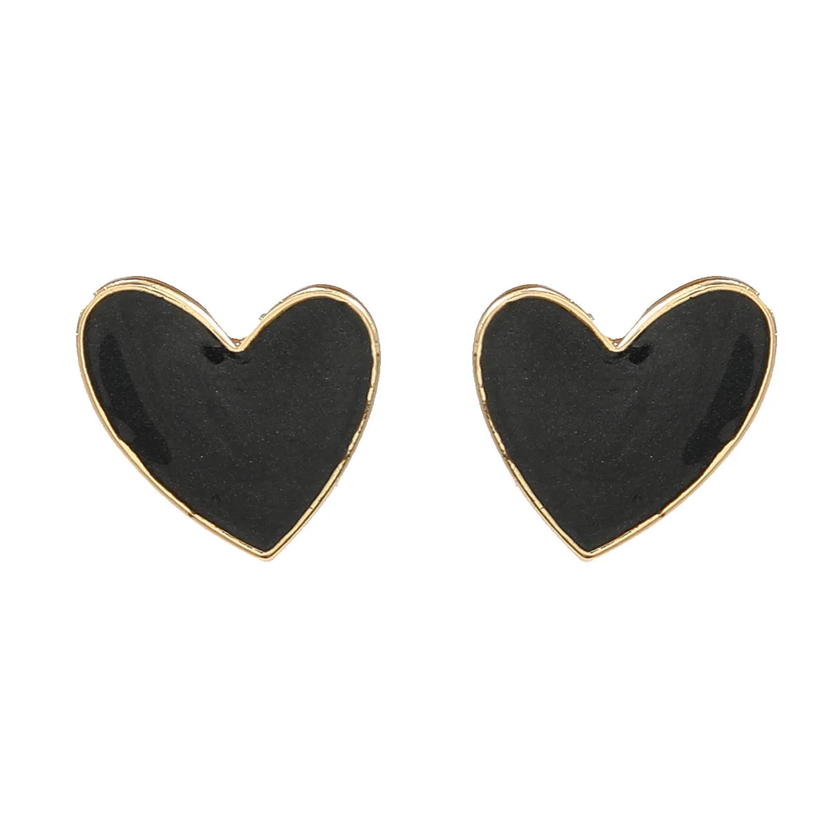 JL18573 Fashionable Internet Celebrity Alloy Oil Drop Earrings Heart-shaped Earrings Cute Girl Heart Korean Version Accessori