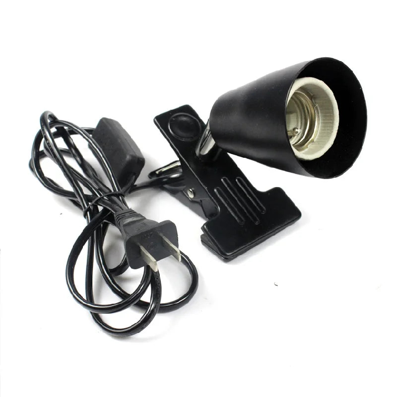 Pet Hot Sale 360 Degree Reptile Lamp Holder for Turtle Light Snake Lizard Lamp Clamp Black Light Stand Holder