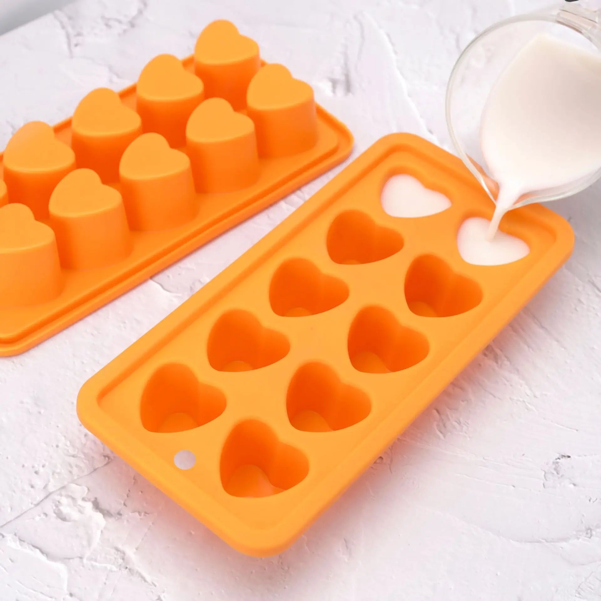 Silicone Eco-Friendly Food Grade Ice Cube & Ball Maker Rectangle Shape Easily Removed Kitchen Tabletop DIY