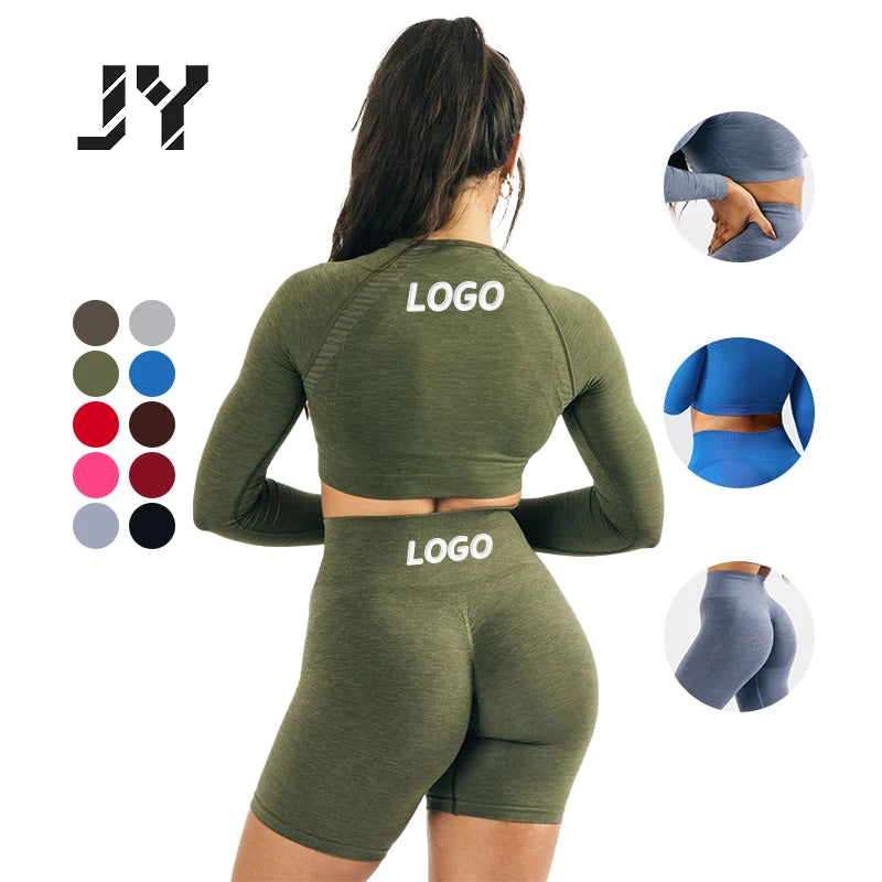 2024 NEW 2 Piece Yoga Workout Backless Bra Butt Lifting Leggings High Quality V Back Activewear Yoga Sport Woman Fitness Set
