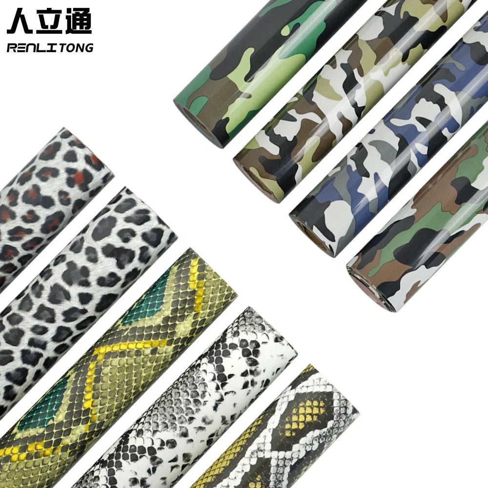 Renlitong Pattern  Htv Custom Stickers logo Heat Transfer Vinyl Heat Press Machines t Shirt Transfer Paper