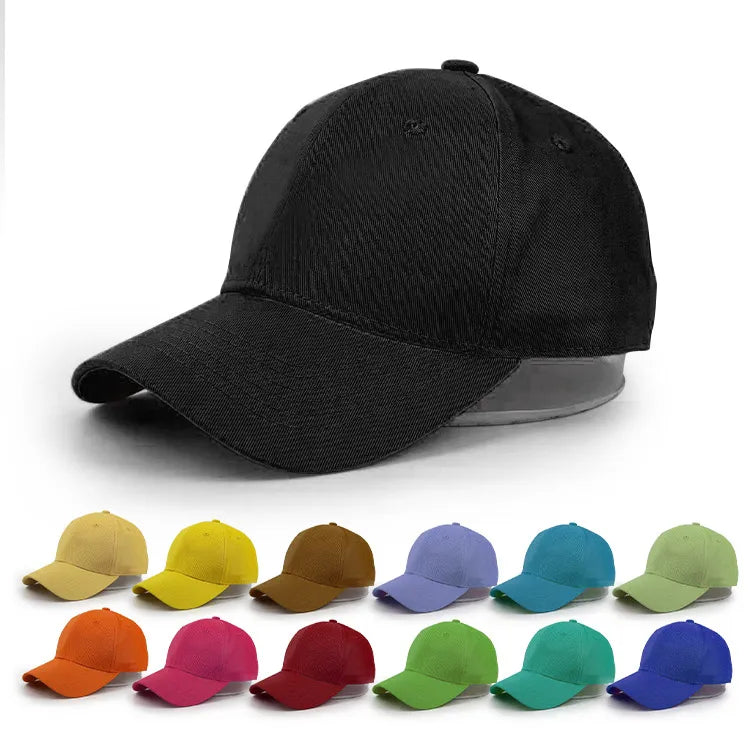 Unisex Baseball Cap 100% Polyester Oxford Dot Pattern Solid Color Adjustable