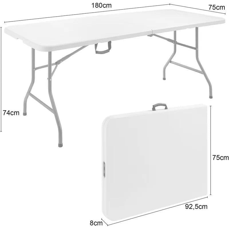 Hot Sales 6Ft HDPE Portable Plastic Folding Table Rectangular Wedding Table