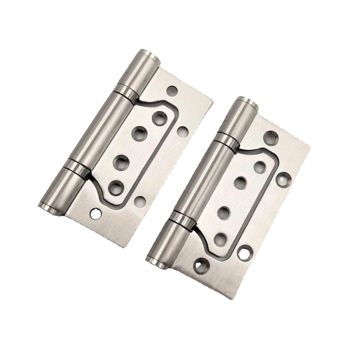 4 Inch Brushed Butterfly Hinge Stainless Steel Ball Bearing Flush Silent Door Hinge with Screws for Interior Wooden Bedroom D