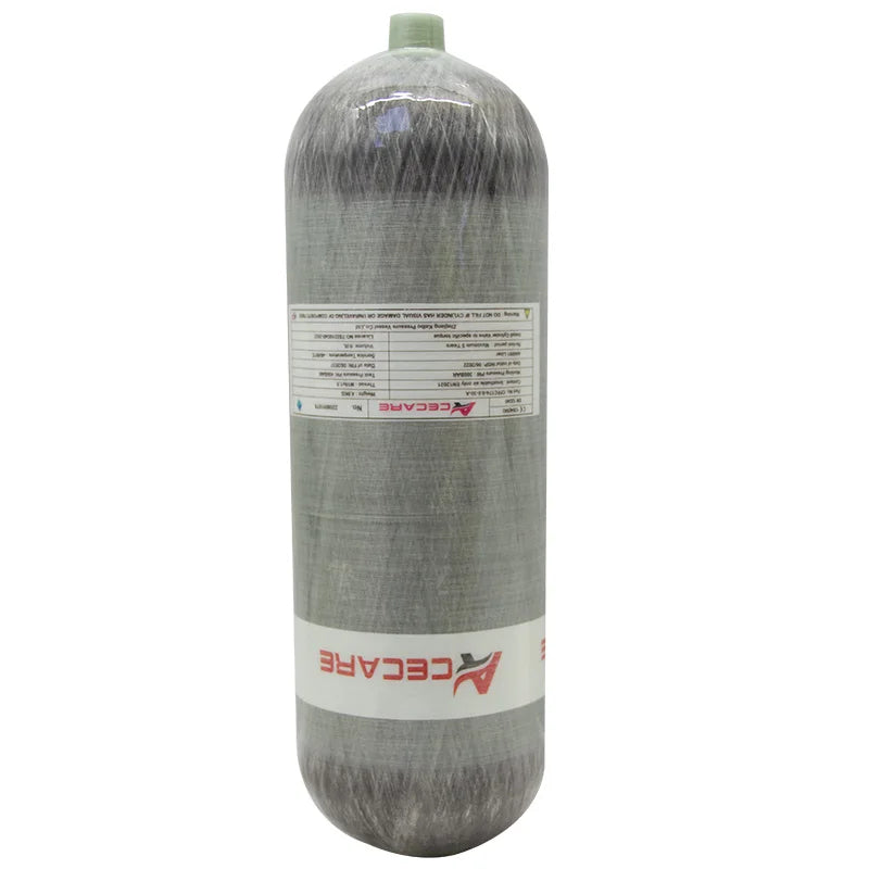 Acecare 9L CE High Pressure 300Bar Carbon Fiber Gas Cylinder for Scuba Diving