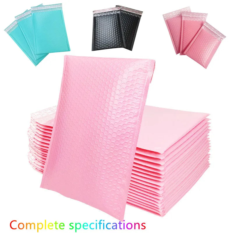 Free Sample Offered Custom Hard Material Pink Envelopes Paper Envelope Colourful Bubble Padded Envelopes