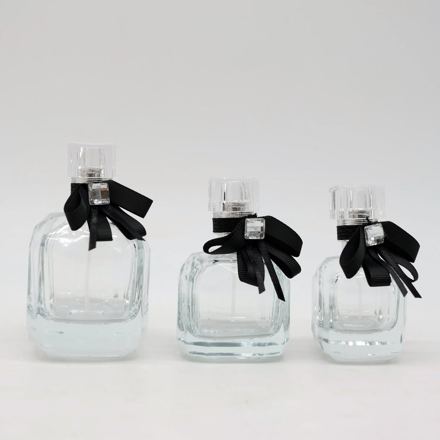 Vintage 30ml 50ml 100ml Glass Fragrance Perfume Bottle with Crimp Sprayer