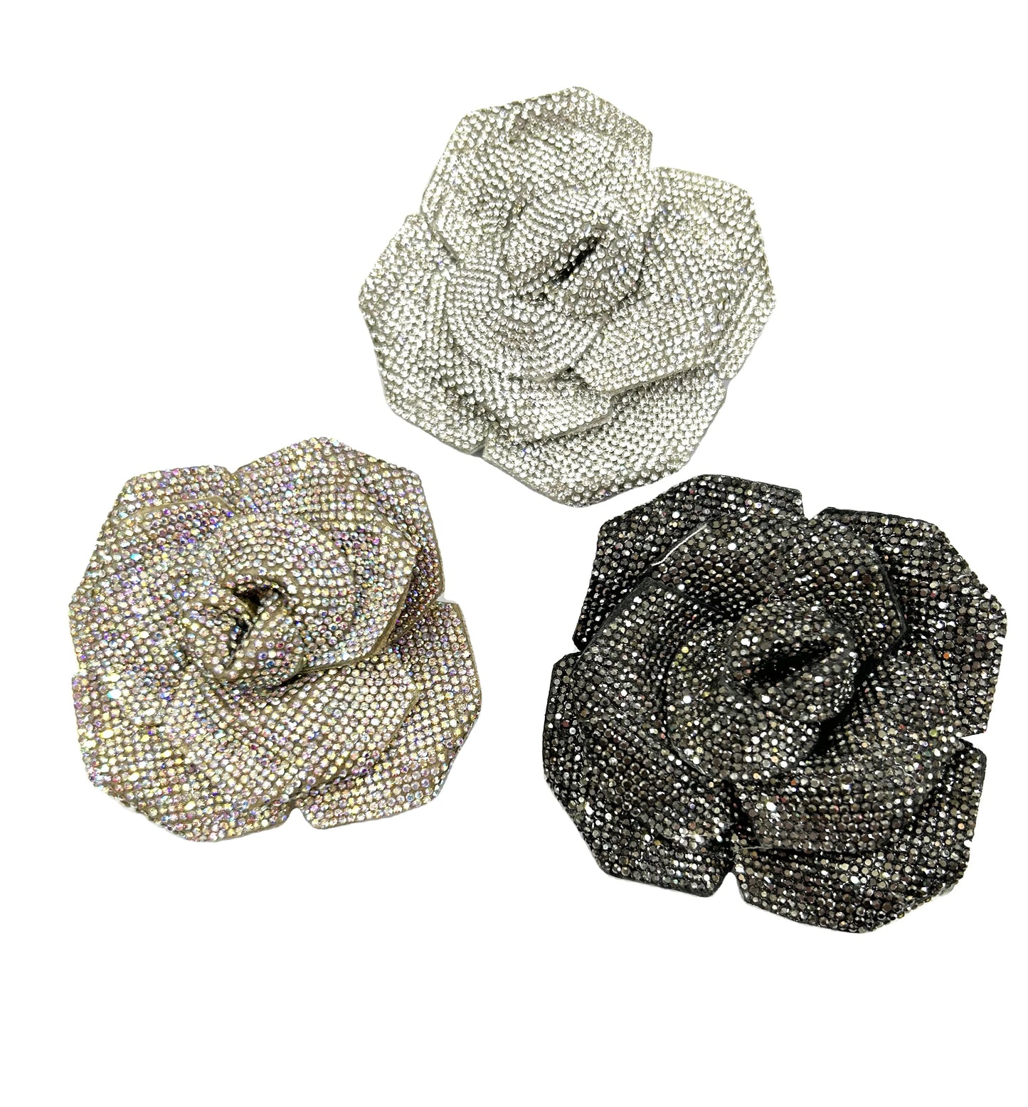 PC050 New Rhinestone Flowers for Cloth Fashion Crystal Flowers Decoration Factory Diamond Flowers