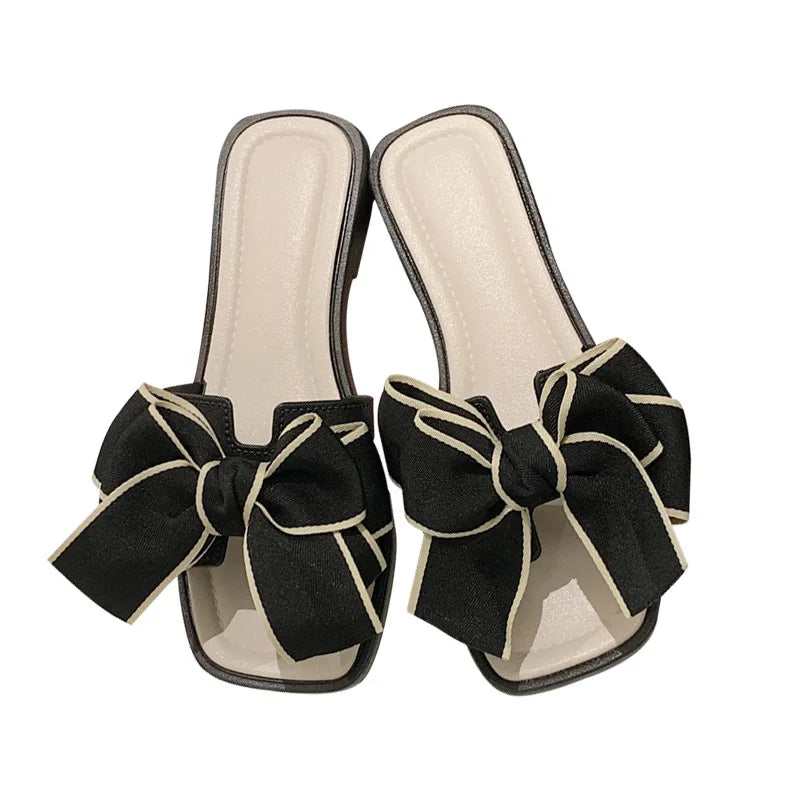XIXITIAO New Styles Summer Fashion Shoes for Women's Ladies Girl Footwear Female Sweet Bowknot Flat Lady Sandals