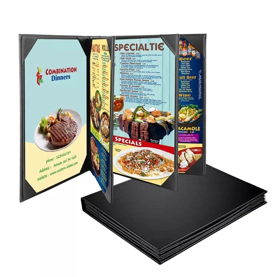 Menus De Restaurants Table Leather Restaurant Menu Books Folders Holder Covers Board Restaurant Leather