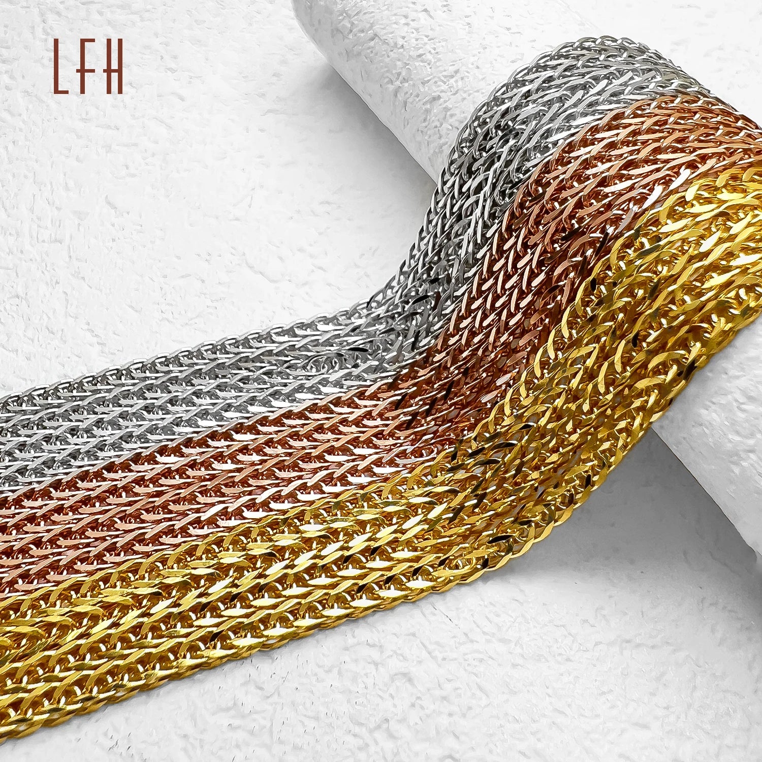 Bulk Sale Promotion Au750 18k Solid Gold Chopin Chain Pure 18k Gold Wholesale Gold Jewelry 18k Real
