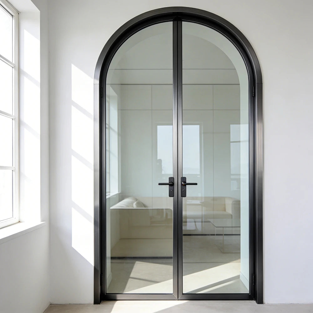 Slim Frame Large View Double Glass Soundproof Aluminum Glass Sliding Window for Villa Living Room Exterior