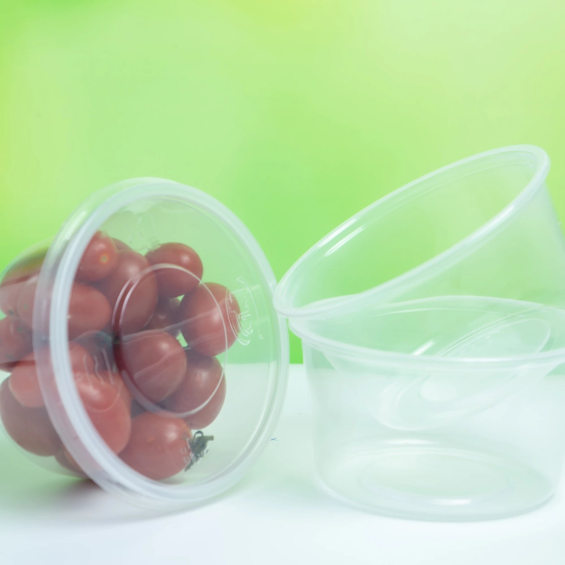 Transparent Round Shape PP Plastic Container for Food Packing and Picnic Lunch Box Storage