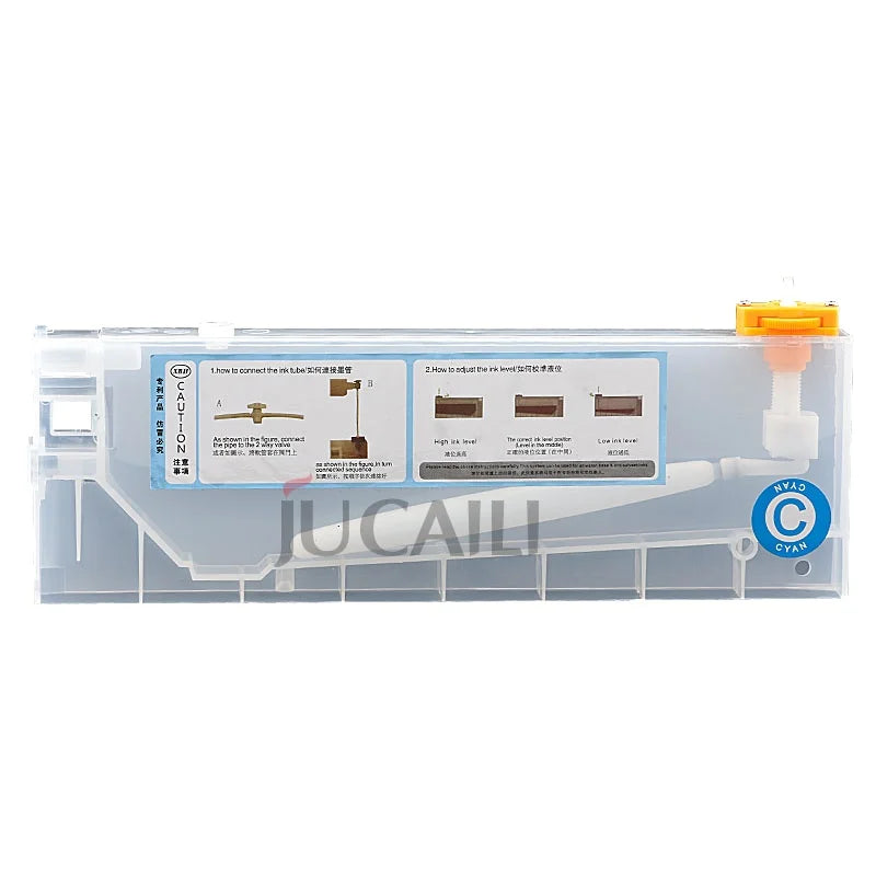 Jucaili 220ml Ink Cartridge with Float Level Sensor for Ink System for Mimaki Roland Wit-color Inkjet Printer Sub-tank