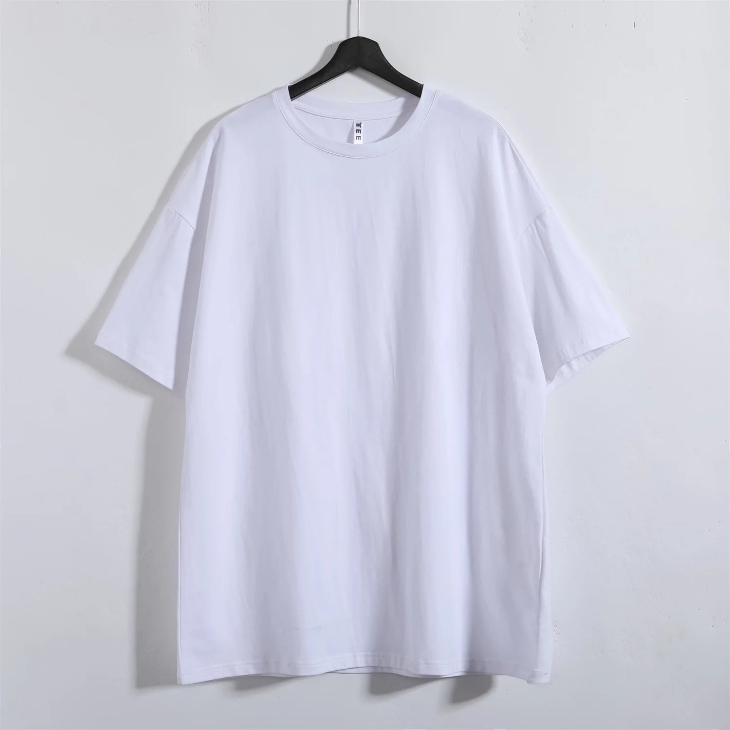 200GSM Cotton Extend Tshirt for Women  Heavyweight Oversized Fashion Drop Shoulder Men t Shirt Printed logo