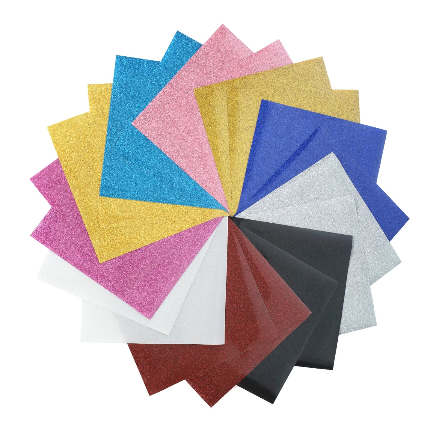 PU Glitter HTV Heat Transfer Vinyl Roll Easy Weeding Iron on Film for Custom T Shirt Garment Printing