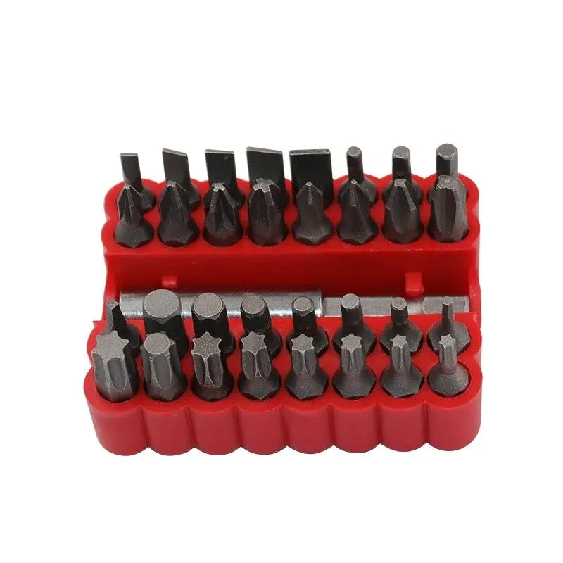 33 Pcs Hollow Bits Combinations Hexagonal Bit for Screwdriver Head Solid Set  Special Shaped Screwdriver Set Woodworking Tool