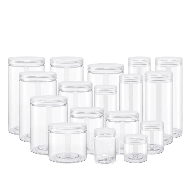 Factory Wholesale High-end 200ml PET Plastic Cans Pump Sprayer Sealing Face Cream Lotion Wigs Industrial Use Cosmetic Contain