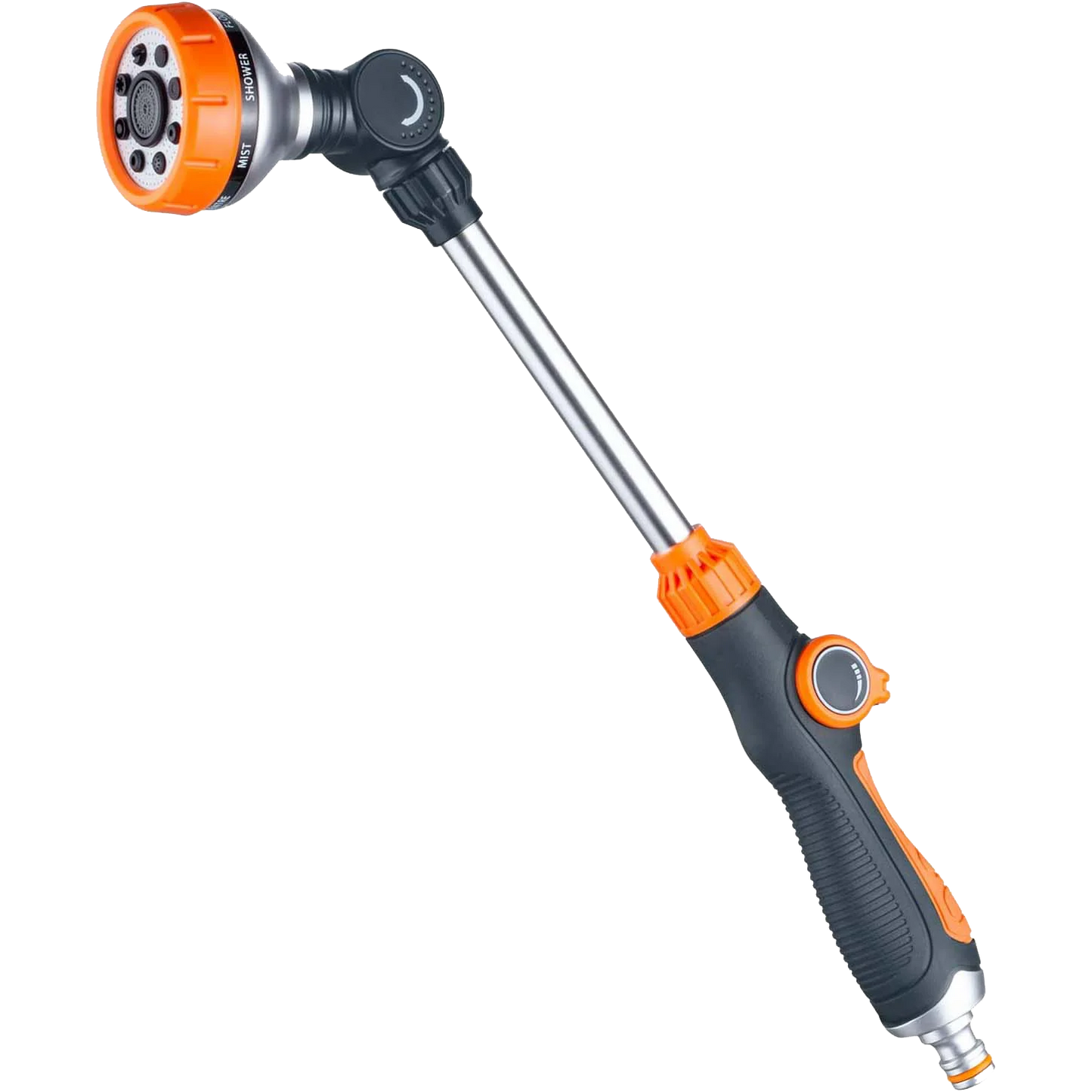 BLUEBIRD BB-6102 Heavy Duty Garden Water Hose Nozzle ABS Plastic 8 Pattern Lances Variable Spray 150 psi Multi-Function Flow