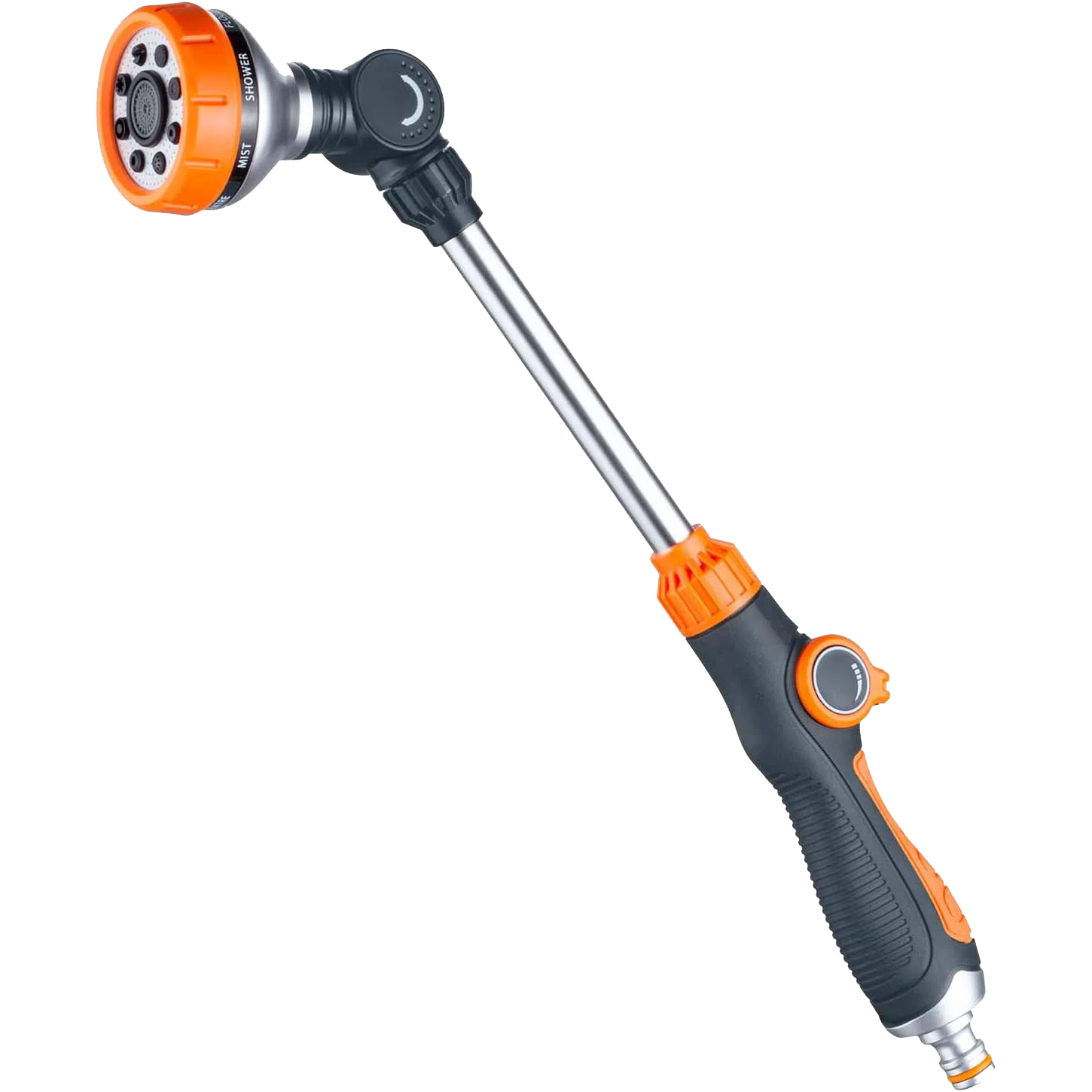 BLUEBIRD BB-6102 Heavy Duty Garden Water Hose Nozzle ABS Plastic 8 Pattern Lances Variable Spray 150 psi Multi-Function Flow