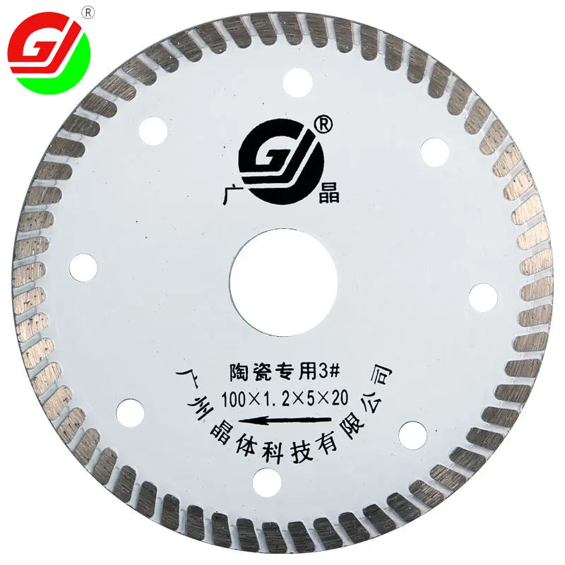 GJ 4inch 100mm Turbo Diamond Disc Super Sharp Diamond Cutting Saw Blade for Ceramics