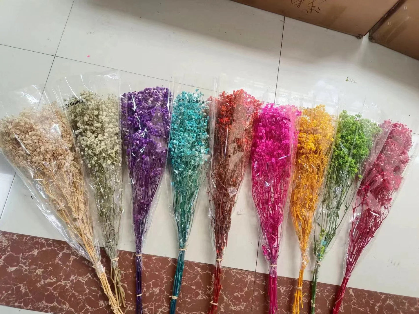 Preserved Dried Gypsophila bunch  Baby's Breath Bouquet Dried Flowers Arrangement for Home Decor/wedding Flower