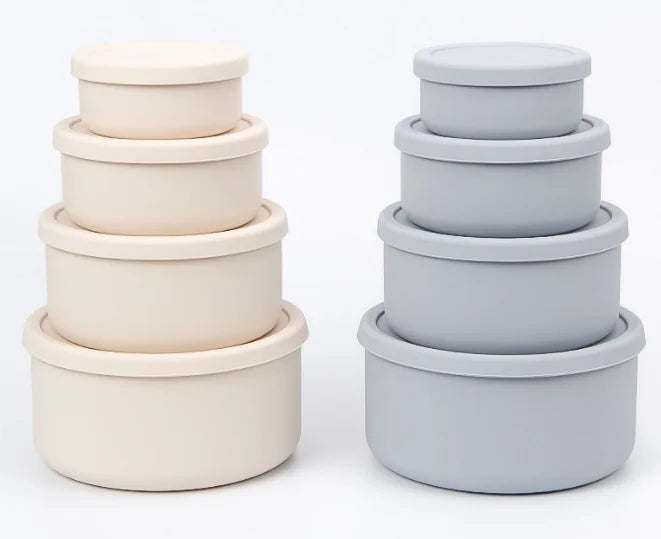 ODM OEM Bpa Free Foldable Eco-friendly Recyclable Silicone Food Storage Containers Reusable Airtight Pizza Dough Container Be