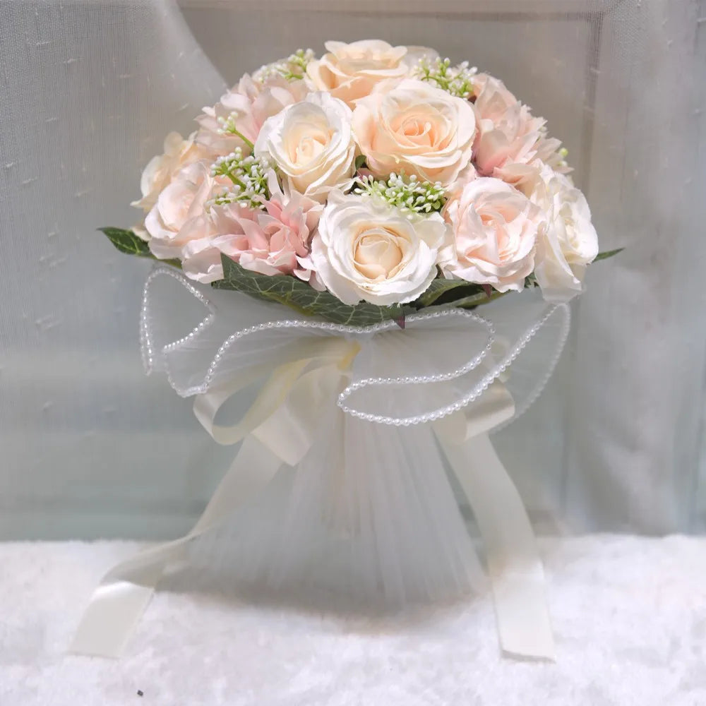 Wedding Photography Props Simulated Rose Bouquets Bridesmaids Holding Flowers Valentine's Day Gifts Window Display Flower