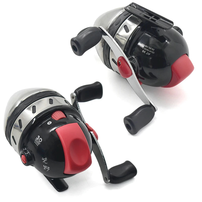 AT35 Large Enclosed Stainless Steel Reel Left Right Hand Interchangeable Spinning River Outdoor Shooting Fish Accessories