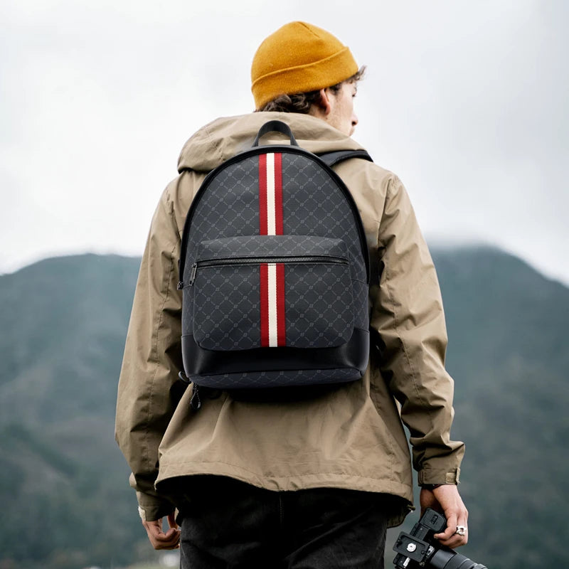BOPAI Customization Men Adult Light Medium Size Smell Proof Fashion Youth 15.6 Inch Laptop  Waterproof Casual Sports Backpack