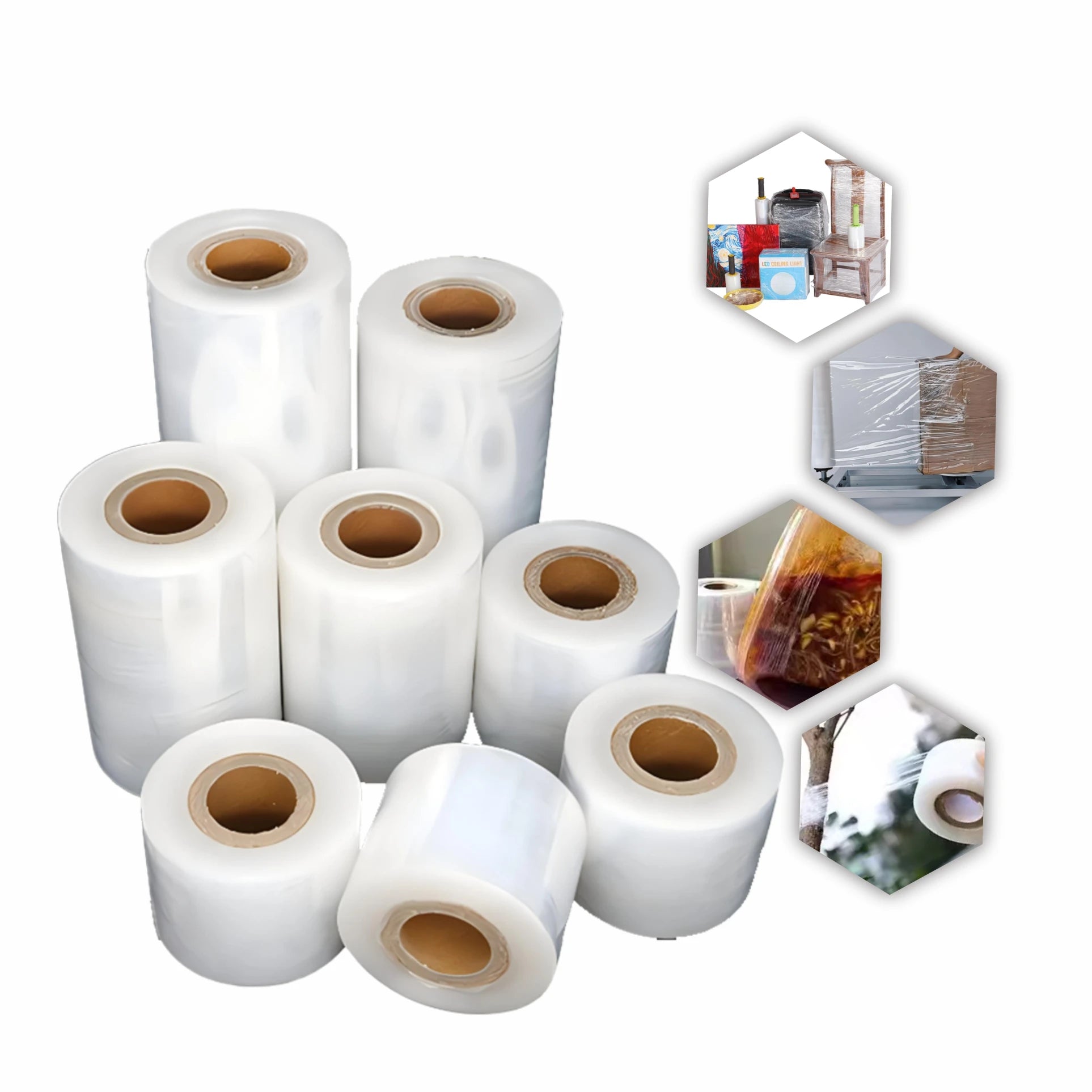HWK Filme Plastic Stretch 20 Microns Quadruple Stretch Plastic Film