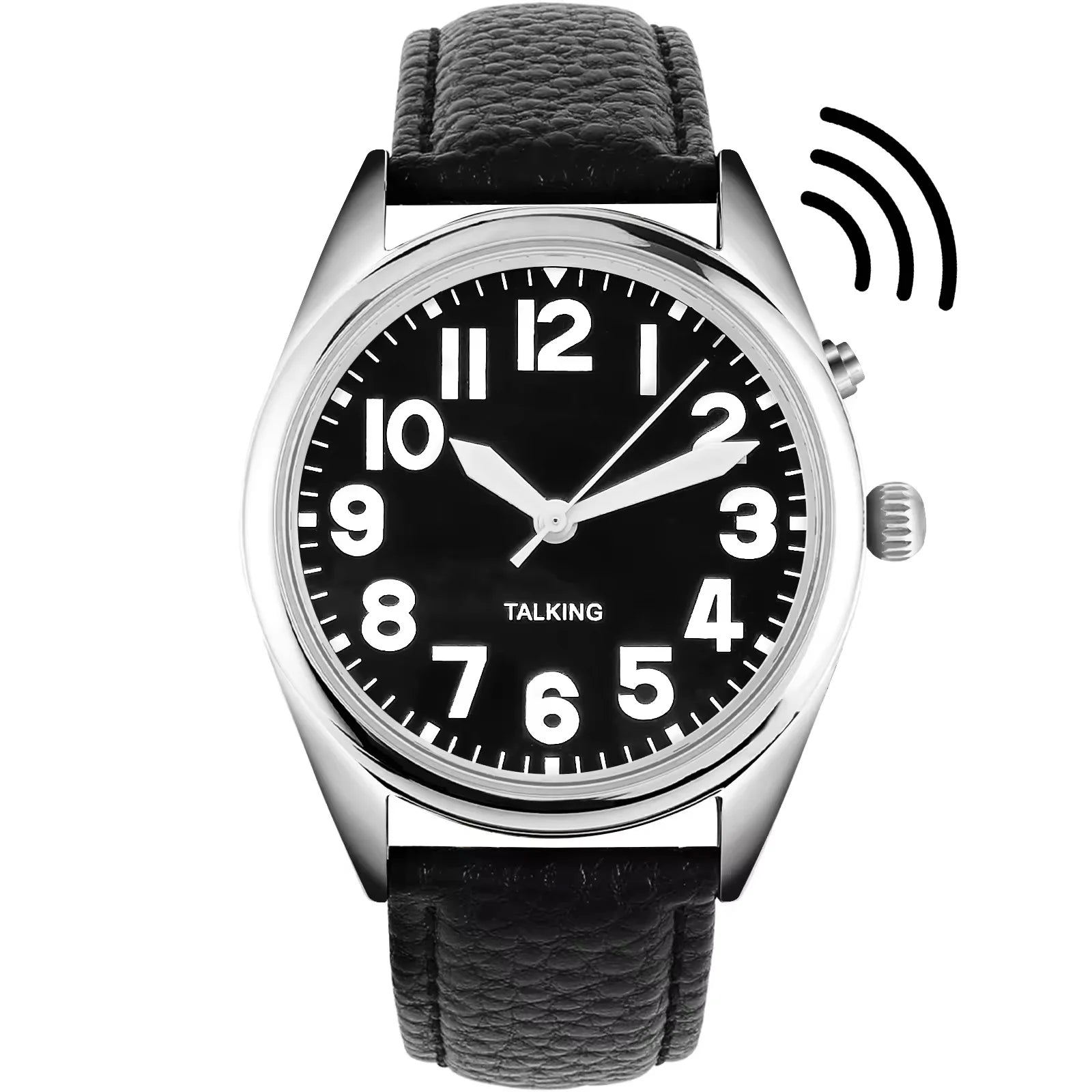 Big Face Pointer Display Arabic Italian French Spanish English German Talking Watch for Elderly Visually Impaired